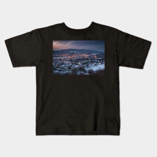 Pontardawe from Elephant Rock, Swansea Valley Kids T-Shirt